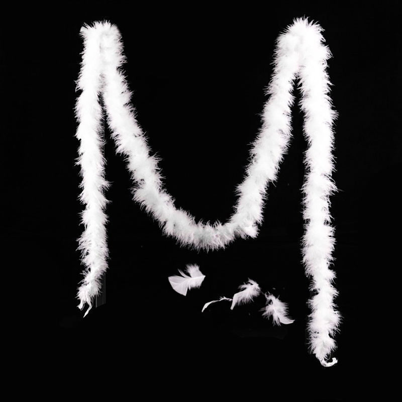 Lifeideas 2m White Feather Boa for Parties and Decorations