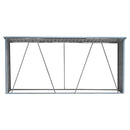 Breeins Zinc Steel Firewood Log Storage Shed