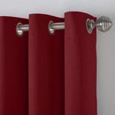 Linen Look Ring Top Blackout Curtains