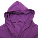Solid Long Hooded Bath Robe