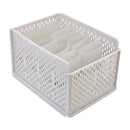 Lifeideas Plastic Stackable Clothes Storage Basket Drawer Organizer