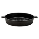 Breeins Black Round Cast Iron Grill Pan