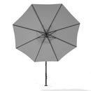 Livingandhome Outdoor 32 LED Lighted Patio Umbrella With Crank Lift System