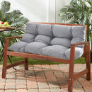 Breeins Weather-Resistant Grey Tufted Cushion