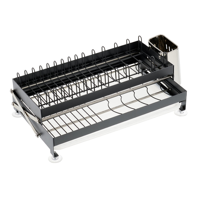 Lifeideas 2-Tier Carbon Steel Dish Drainer