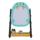 Livingandhome Double-Sided Adjustable Drawing Magnetic Easel with Board Games