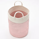 Lifeideas Round Pink Toy and Clothes Storage Basket