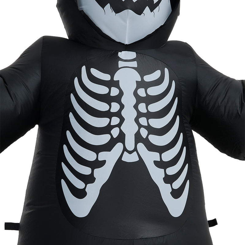 Blow Up Outdoor Halloween Grim Reaper Inflatable with Blue Lights