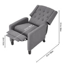 Livingandhome Upholstered Recliner Chair
