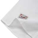 Solid Short Sleeve Shirt With Turn-Down Collar - White