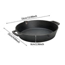 Lifeideas Round Cast Iron Skillet with Handles