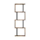 Livingandhome Contemporary S-Shaped LED Storage Shelf