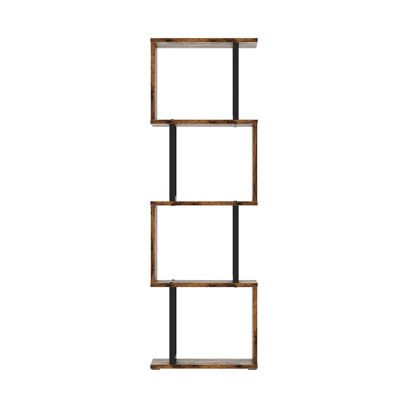 Livingandhome Contemporary S-Shaped LED Storage Shelf