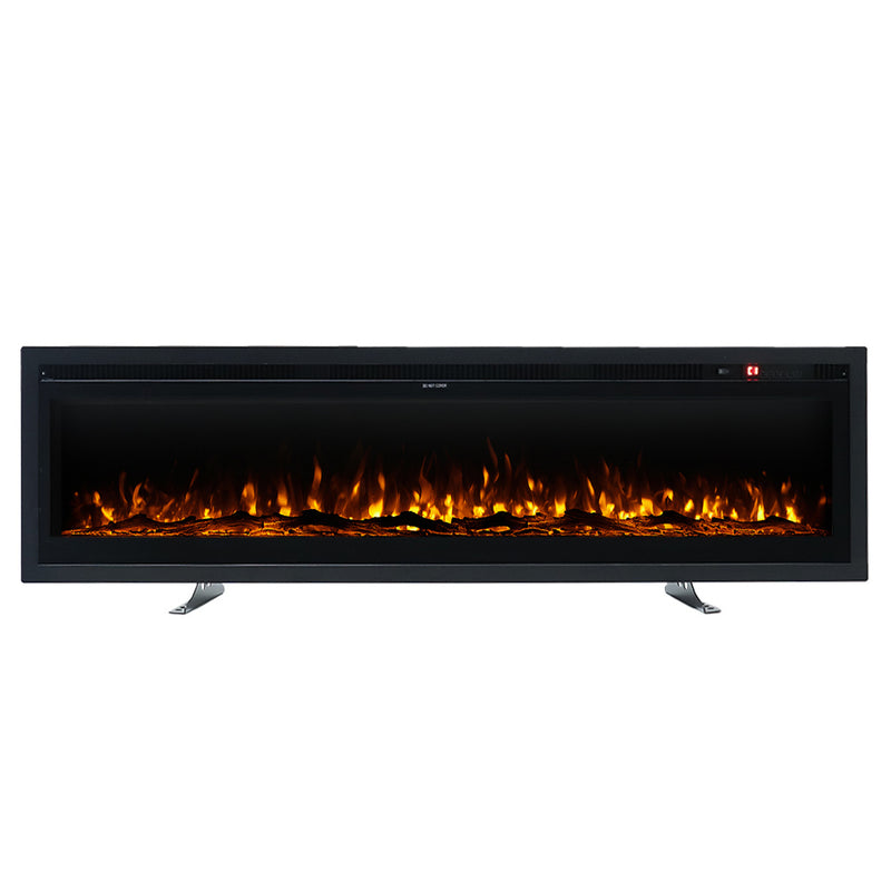 60 Inch Electric Fireplace with Remote 12 Flame Colours 1500W