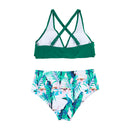 Women Two Piece V-Neckline Bikini Swimsuit
