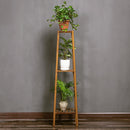 Lifeideas Indoor Plant Stand Solid Wood Display Shelf