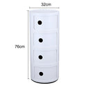 Lifeideas Cylindrical ABS Plastic Storage Cabinet