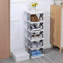 Lifeideas 6-Tier Foldable Plastic Shoe Rack