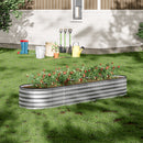 Breeins Galvanized Steel Outdoor Plant Bed