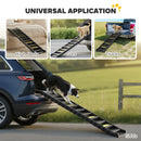 PawHut Foldable Dog Ramp for Car, Non-Slip Dog Stairs for SUVs Truck, Black