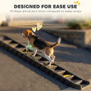 PawHut Foldable Dog Ramp for Car, Non-Slip Dog Stairs for SUVs Truck, Black