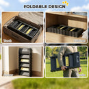 PawHut Foldable Dog Ramp for Car, Non-Slip Dog Stairs for SUVs Truck, Black