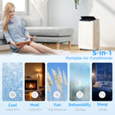 HOMCOM 14000 BTU AC Unit, Portable Air Conditioner With WiFi Control, White