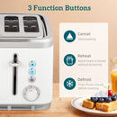 HOMCOM 1.7L 3000W Rapid Boil Kettle and 4 Slice Toaster Set Crumb Tray