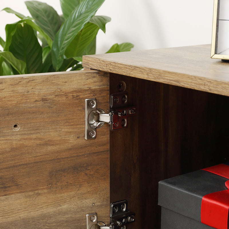 HOMCOM TV Stand for TV up to 50 Inches with Storage Coffee