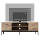 HOMCOM TV Stand For TV Up To 50 Inches With Storage Coffee