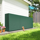 Outsunny Metal Firewood Rack, Log Holder, 300 x 36 x 99 cm, Dark Green