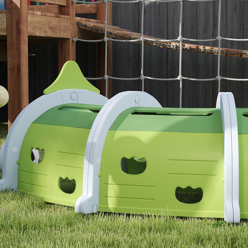 AIYAPLAY Kids Play Tunnel for Ages 3-6 Crawl and Climb, Crocodile Design