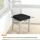 Outsunny Outdoor Chair Seat Cushions Set of 2, Garden Chair Cushions, Black