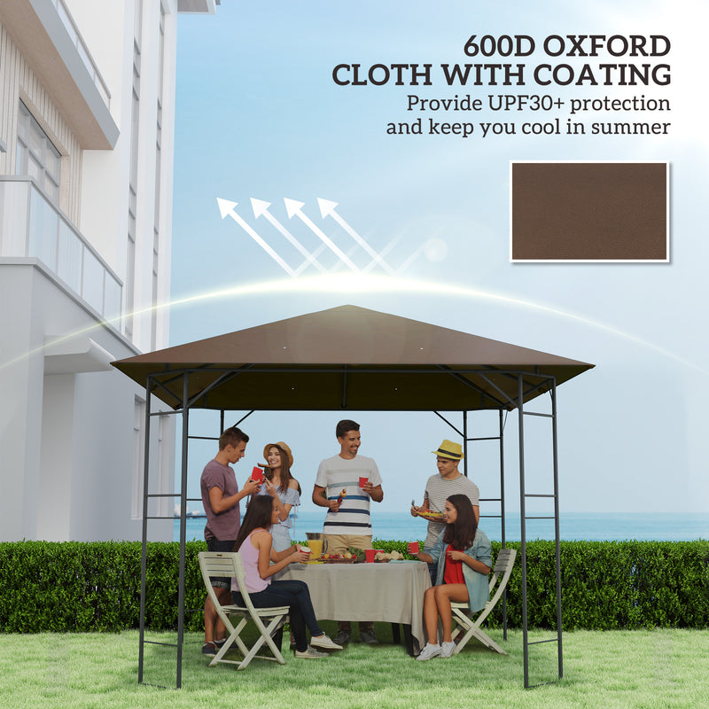 Outsunny 3 X 3(m) Gazebo Canopy Replacement Cover With Drain Holes