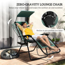 Outsunny Zero Gravity Lounger Chair, Folding Reclining Chair