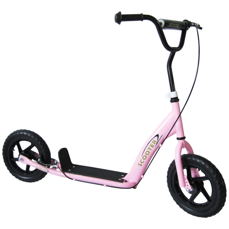 HOMCOM Teen Push Scooter - Pink