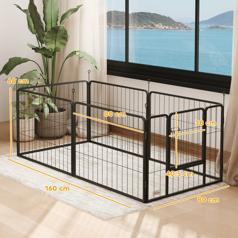 PawHut Dog Playpen, 6 Panels Puppy Pen Dog Playpen