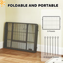 PawHut Dog Playpen, 6 Panels Puppy Pen Dog Playpen