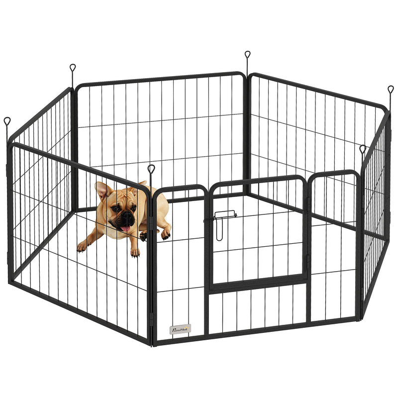 PawHut Dog Playpen, 6 Panels Puppy Pen Dog Playpen