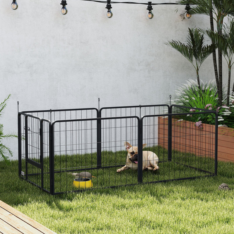 PawHut Dog Playpen, 6 Panels Puppy Pen Dog Playpen