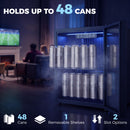 HOMCOM 50 L Drinks Fridge, 48 Can Under Counter Freestanding Wine Cooler