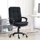 HOMCOM Office Chair, Computer Desk Chair with Dual-Layer Padding, Black