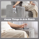 HOMCOM 2 Seater Sofa Bed, Click Clack Pull Out Bed Settee, Light Grey