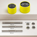 HOMCOM Adjustable 20KGS Barbell & Dumbbell Set for Home Gym, Yellow