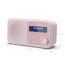Sharp Tokyo Portable Radio - Blossom Pink