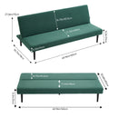 Livingandhome Modern Green Convertible Sofa Bed