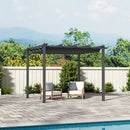 Garden Sanctuary Aluminum Patio Pergola with Canopy