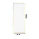 Livingandhome Metal Frame Over the Door Full Length Mirror