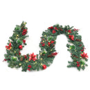 Lifeideas 2.7m LED Light String Berry Ball Flower Garland Christmas Decor