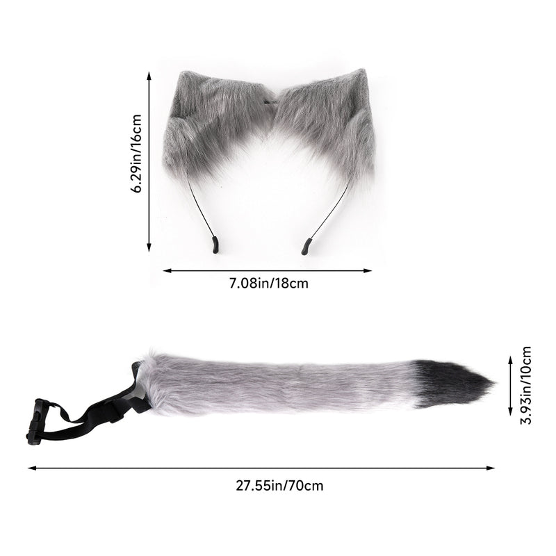 Cosplay Fox Tail and Ear Headband Set